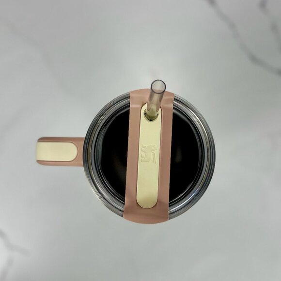 Stanley Oasis Collection 40oz Flowstate Tumbler Peach Whip Cabana Gloss Stripes - Picture 3 of 4